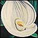 Curvy Calla flower painting from the Flowers series by Marian Gliese of Studio Gliese