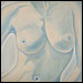 Blue Nude I figure painting from the Beauty of Youth and Age series by Marian Gliese of Studio Gliese