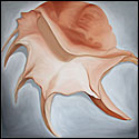 Shell abstraction painting from the Inner Venus series by Marian Gliese of Studio Gliese